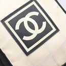 CHANEL Sports Line Shoulder Bag Canvas Ivory CC Auth 206799A-20