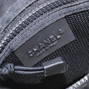 CHANEL Sports Line Shoulder Bag Canvas Ivory CC Auth 206799A-21
