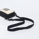 CHANEL Sports Line Shoulder Bag Canvas Ivory CC Auth 206799A-7