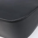 BURBERRY Shoulder Bag Leather Black Silver Auth 206802-11