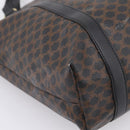 CELINE Macadam Canvas Tote Bag PVC Leather Black Gold Auth 206804-11