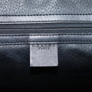 CELINE Macadam Canvas Tote Bag PVC Leather Black Gold Auth 206804-17