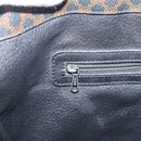 CELINE Macadam Canvas Tote Bag PVC Leather Black Gold Auth 206804-21
