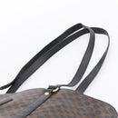 CELINE Macadam Canvas Tote Bag PVC Leather Black Gold Auth 206804-8