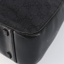 GUCCI GG Canvas Tote Bag Black Silver 101919 Auth 206805-10