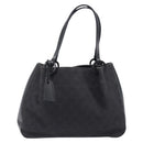 GUCCI GG Canvas Tote Bag Black Silver 101919 Auth 206805-2