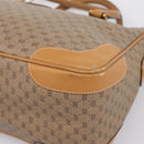 GUCCI Micro GG Supreme Hand Bag PVC 2way Beige Gold 002 122 0033 Auth 206806-16