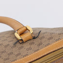 GUCCI Micro GG Supreme Hand Bag PVC 2way Beige Gold 002 122 0033 Auth 206806-9