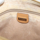 GUCCI Micro GG Supreme Hand Bag PVC 2way Beige Gold 002 122 0033 Auth 206806-20