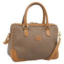 GUCCI Micro GG Supreme Hand Bag PVC 2way Beige Gold 002 122 0033 Auth 206806-1
