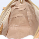 GUCCI Micro GG Supreme Hand Bag PVC 2way Beige Gold 002 122 0033 Auth 206806-21