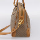 GUCCI Micro GG Supreme Hand Bag PVC 2way Beige Gold 002 122 0033 Auth 206806-4
