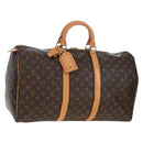 LOUIS VUITTON Monogram Keepall 50 Boston Bag M41426 LV Auth 206808V-1