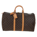 LOUIS VUITTON Monogram Keepall 50 Boston Bag M41426 LV Auth 206808V-13