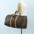 LOUIS VUITTON Monogram Keepall 50 Boston Bag M41426 LV Auth 206808V-25