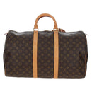 LOUIS VUITTON Monogram Keepall 50 Boston Bag M41426 LV Auth 206808V-2