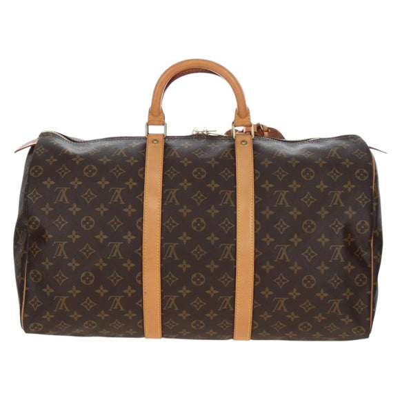 LOUIS VUITTON Monogram Keepall 50 Boston Bag M41426 LV Auth 206808V