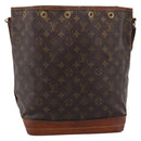 LOUIS VUITTON Monogram Noe Shoulder Bag M42224 LV Auth 206809-13