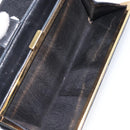 CHANEL Long Wallet Caviar Skin Black Gold CC Auth 206812-10