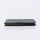 CHANEL Long Wallet Caviar Skin Black Gold CC Auth 206812-5