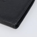CHANEL Long Wallet Caviar Skin Black Gold CC Auth 206812-7