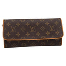LOUIS VUITTON Monogram Pochette Twin GM Shoulder Bag M51852 LV Auth 206816V-13