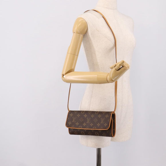 LOUIS VUITTON Monogram Pochette Twin GM Shoulder Bag M51852 LV Auth 206816V