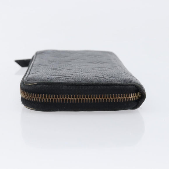LOUIS VUITTON Monogram Empreinte Zippy Wallet Long Wallet M61864 LV Auth 206817