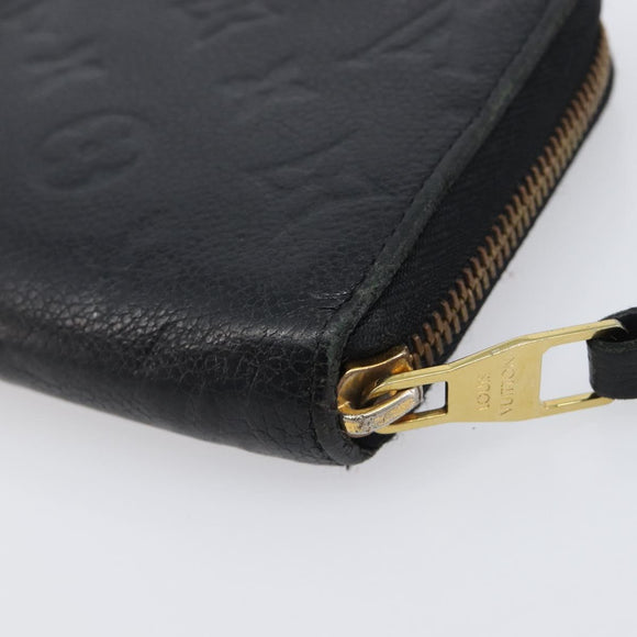 LOUIS VUITTON Monogram Empreinte Zippy Wallet Long Wallet M61864 LV Auth 206817