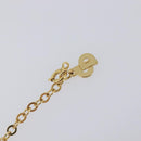 Christian Dior Necklace Metal 2 Set Gold Tone Auth 206829-10