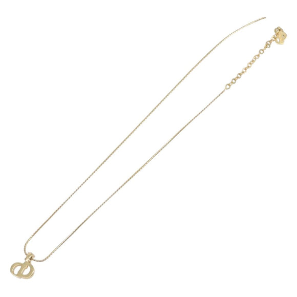 Christian Dior Necklace Metal 2 Set Gold Tone Auth 206829