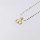 Christian Dior Necklace Metal 2 Set Gold Tone Auth 206829-12