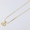 Christian Dior Necklace Metal 2 Set Gold Tone Auth 206829-13