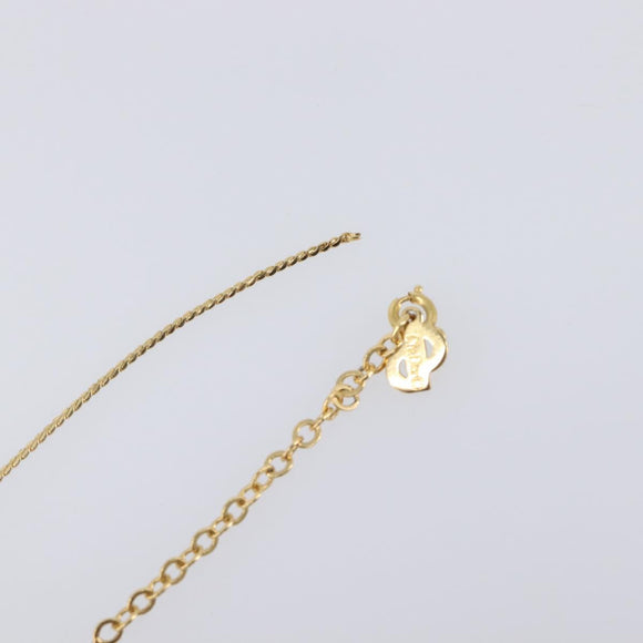 Christian Dior Necklace Metal 2 Set Gold Tone Auth 206829
