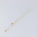 Christian Dior Necklace Metal 2 Set Gold Tone Auth 206829-18