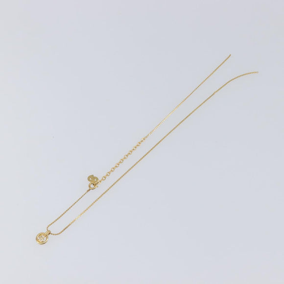 Christian Dior Necklace Metal 2 Set Gold Tone Auth 206829
