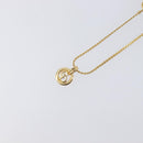 Christian Dior Necklace Metal 2 Set Gold Tone Auth 206829-19