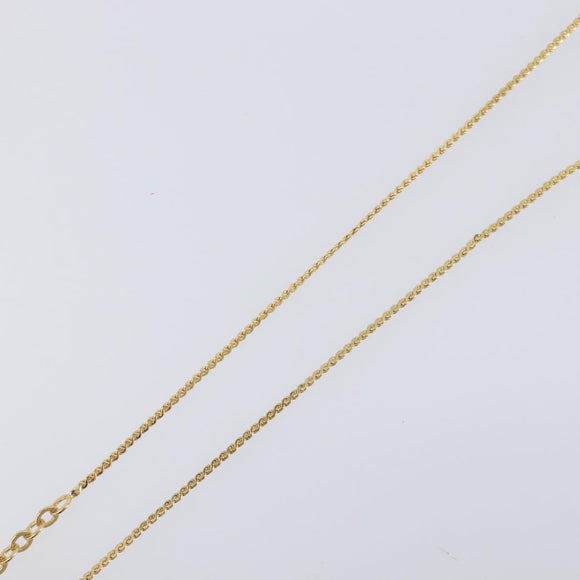 Christian Dior Necklace Metal 2 Set Gold Tone Auth 206829