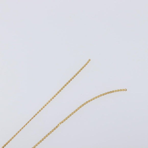 Christian Dior Necklace Metal 2 Set Gold Tone Auth 206829