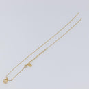 Christian Dior Necklace Metal 2 Set Gold Tone Auth 206829-27
