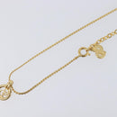 Christian Dior Necklace Metal 2 Set Gold Tone Auth 206829-29