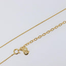 Christian Dior Necklace Metal 2 Set Gold Tone Auth 206829-30