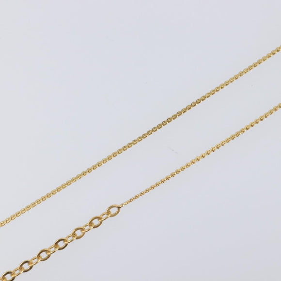 Christian Dior Necklace Metal 2 Set Gold Tone Auth 206829