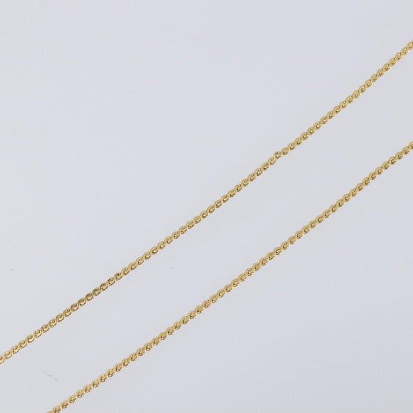 Christian Dior Necklace Metal 2 Set Gold Tone Auth 206829