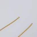 Christian Dior Necklace Metal 2 Set Gold Tone Auth 206829-34