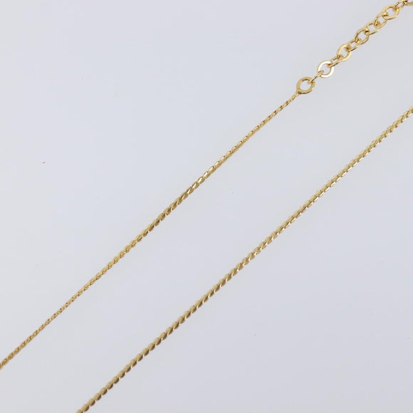 Christian Dior Necklace Metal 2 Set Gold Tone Auth 206829