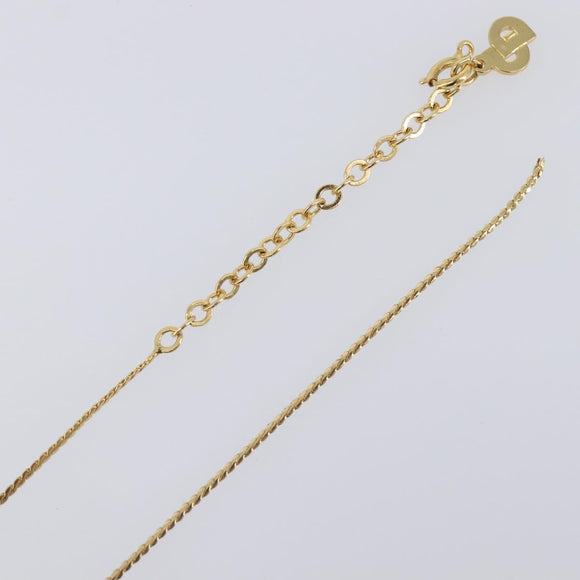 Christian Dior Necklace Metal 2 Set Gold Tone Auth 206829