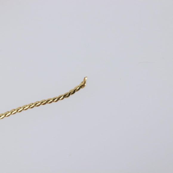 Christian Dior Necklace Metal 2 Set Gold Tone Auth 206829