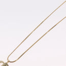 Christian Dior Necklace Metal Gold Tone Auth 206830-10