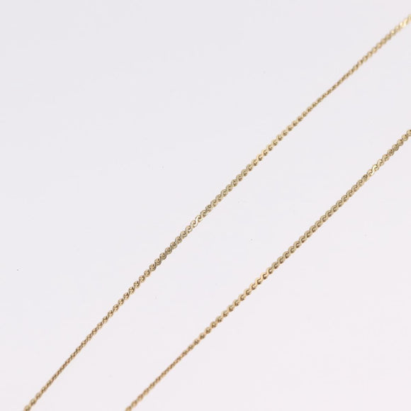 Christian Dior Necklace Metal Gold Tone Auth 206830